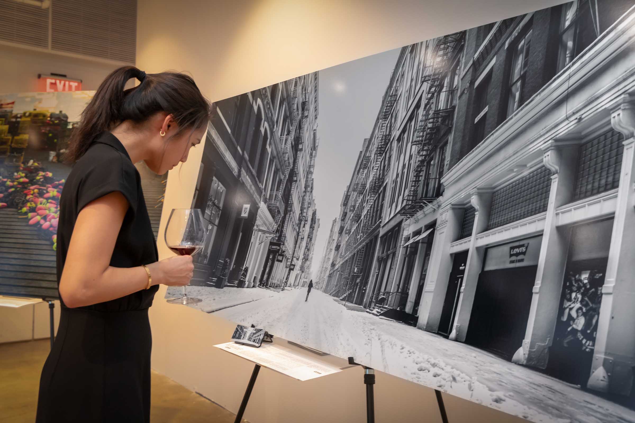 A picture from a VAST photo exhibition event in Tribeca, New York City.