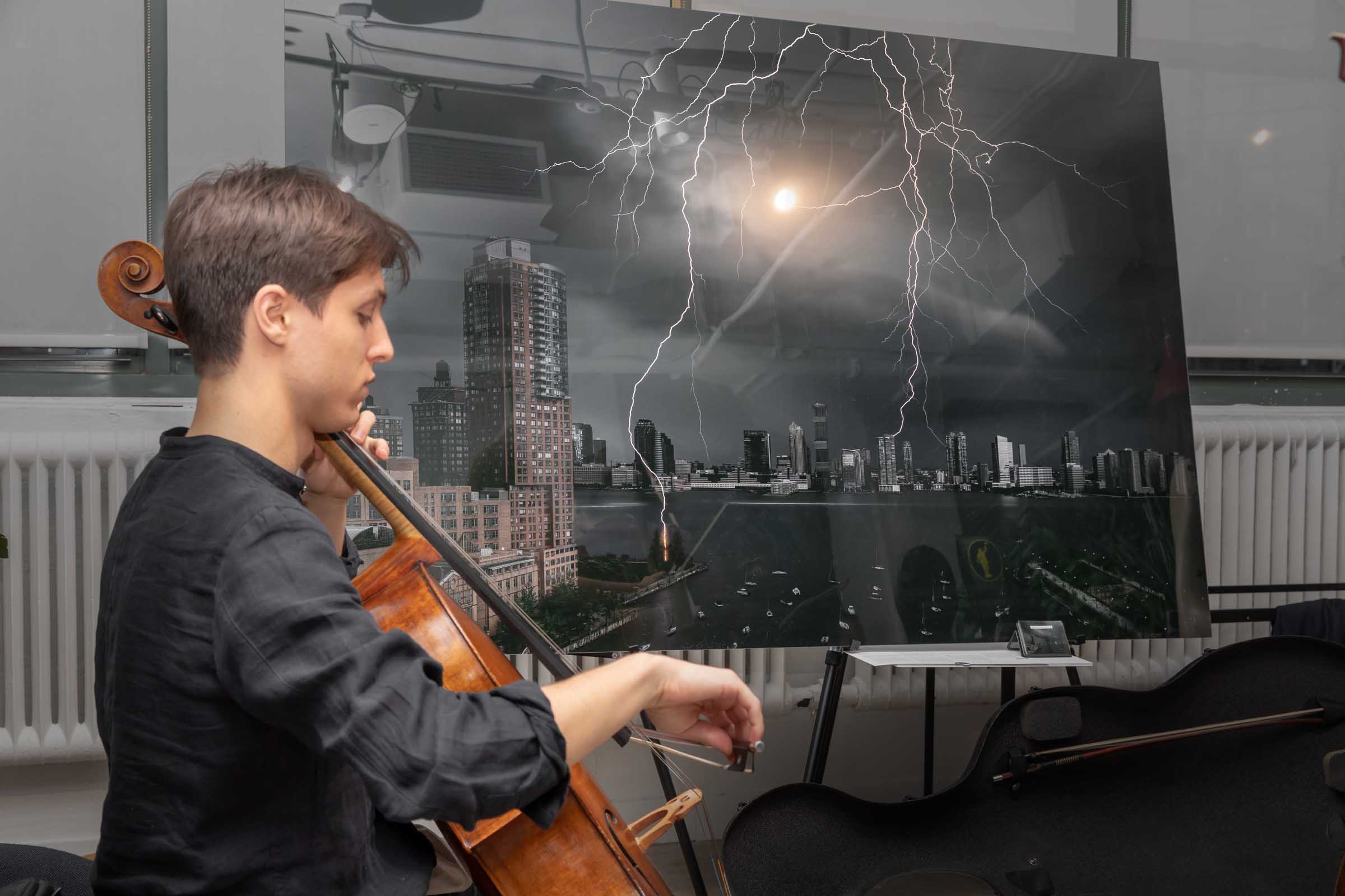 A picture from a VAST photo exhibition event in Tribeca, New York City.