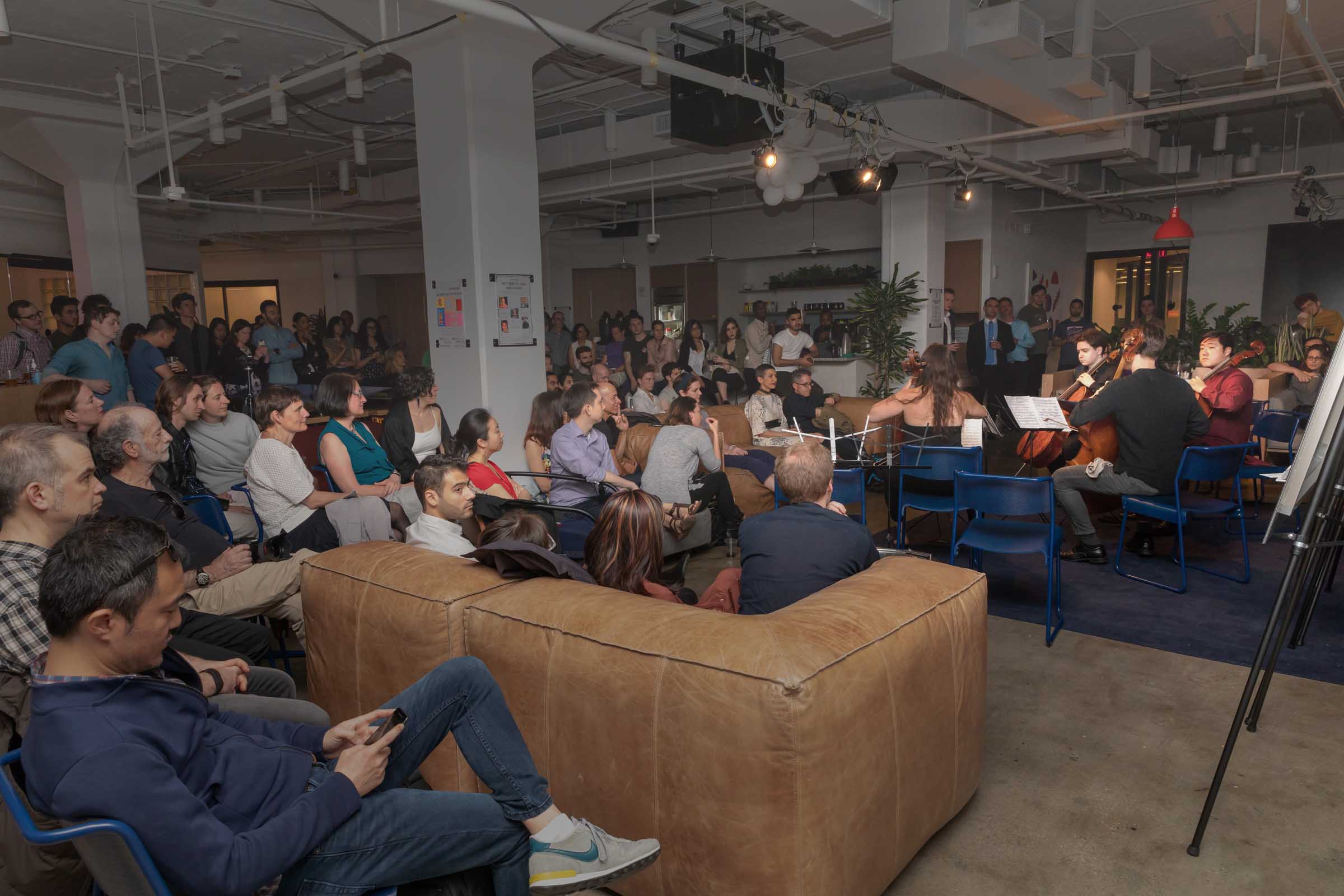 A picture from a VAST photo exhibition event in Tribeca, New York City.