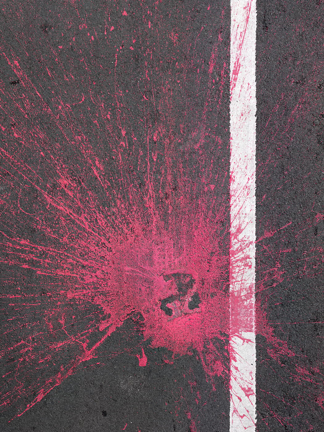 2,024 megapixels! A very high resolution, large-format VAST photo print of splattered paint; fine art photo created by Dan Piech as part of the Concrete Canvas series in New York City.