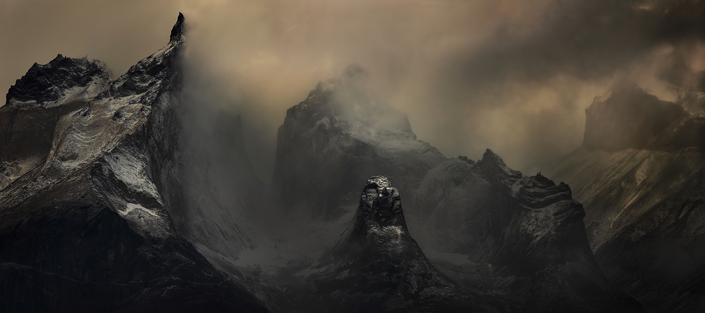 77 megapixels! A very high resolution, large-format VAST photo of Torres Del Paine in Patagonia; fine art print created by Alexandre Deschaumes in Chile.