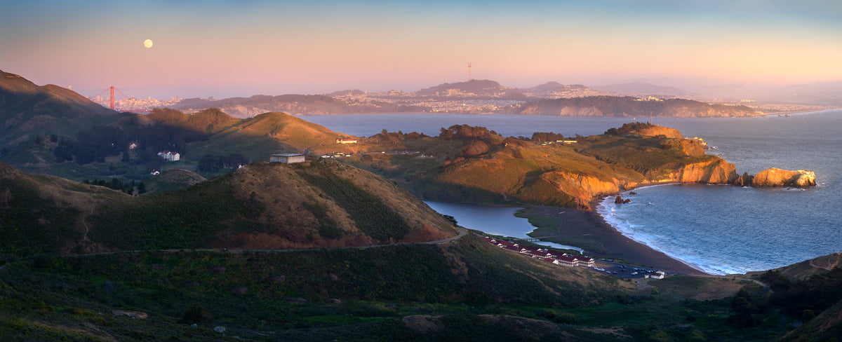 163 megapixels! A very high resolution, large-format VAST photo print of the Golden Gate National Recreation Area; landscape photograph created by Jeff Lewis in Golden Gate National Recreation Area, California.