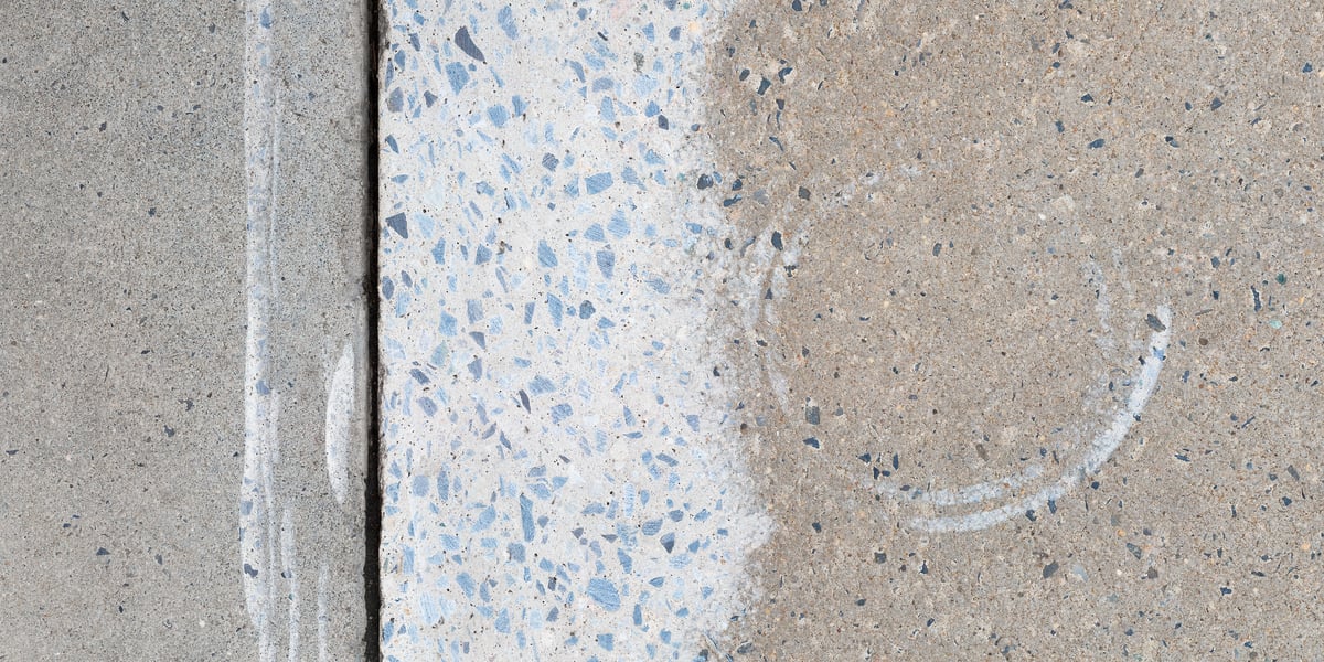 344 megapixels! A very high resolution, large-format VAST photo print of a sidewalk artwork; photograph created by Dan Piech in Manhattan, New York City.