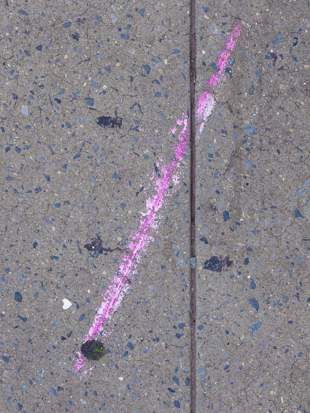 810 megapixels! A very high resolution, large-format VAST photo print of abstract pink painting; photograph created by Dan Piech in Manhattan, New York City.