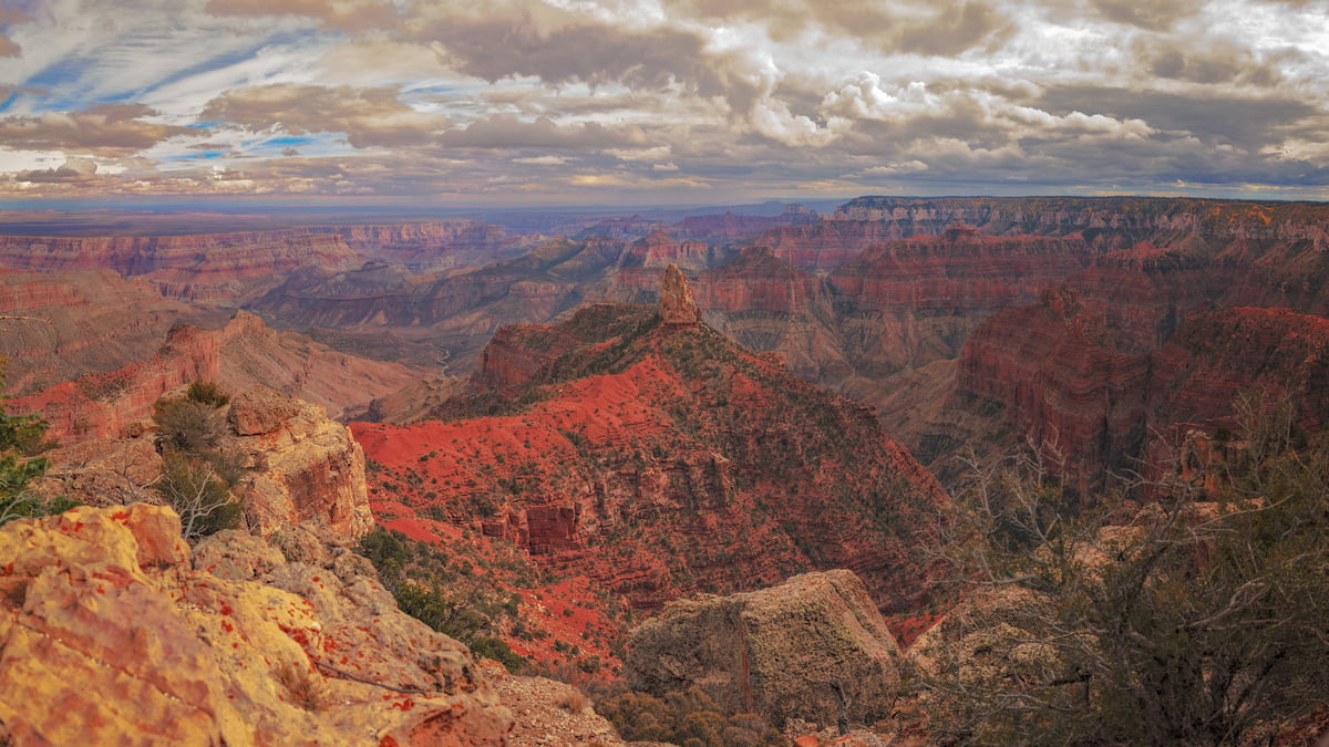 955 megapixels! A very high resolution, large-format VAST photo print of the Grand Canyon; landscape photograph created by John Freeman in Point Imperial, North Rim Grand Canyon, Arizona.