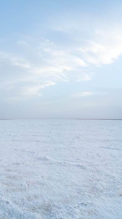 140 megapixels! A very high resolution, large-format VAST photo print of a salt flat and the sky; photograph created by Greg Probst in Death Valley National Park, California.