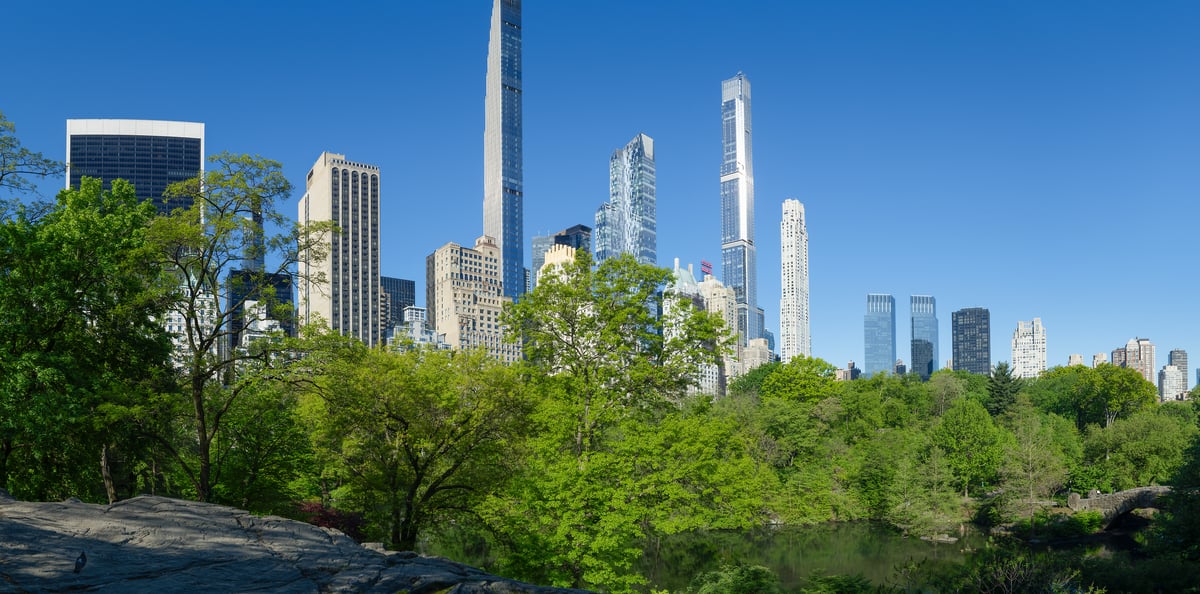 324 megapixels! A very high resolution, large-format VAST photo print of Billionaires' Row from Central Park; skyline photograph created by Greg Probst in Central Park, New York City.