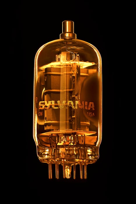 101 megapixels! A very high resolution, large-format VAST photo print representing computer science. Photograph of a vacuum tube created by Scott Dimond.