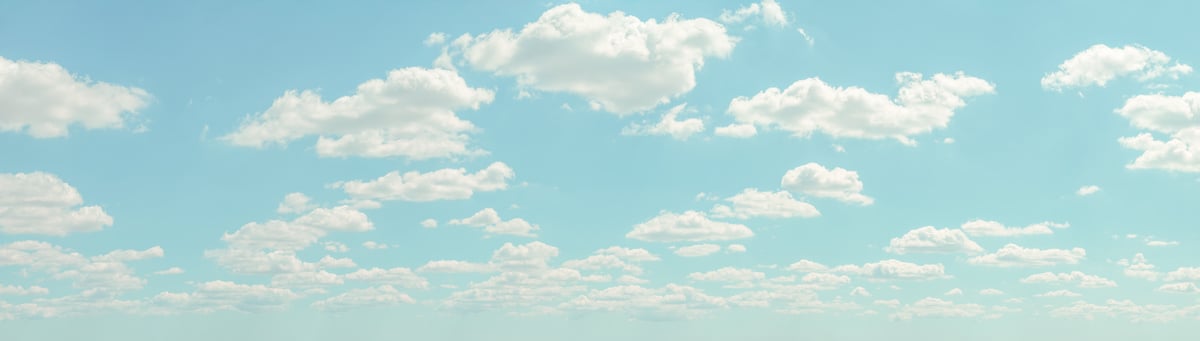 512 megapixels! A very high resolution, large-format VAST photo print of a light blue hazy sky with puffy white clouds; sky photograph created by Assaf Frank in Fonthill Bishop, Salisbury.